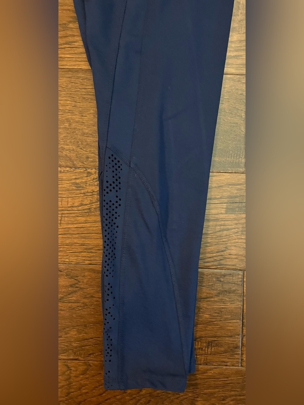 NWT Tangerine Women’s Peri Navy Blue Side Mesh Breathable Leggings Medium - Picture 4 of 11